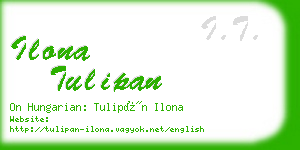 ilona tulipan business card